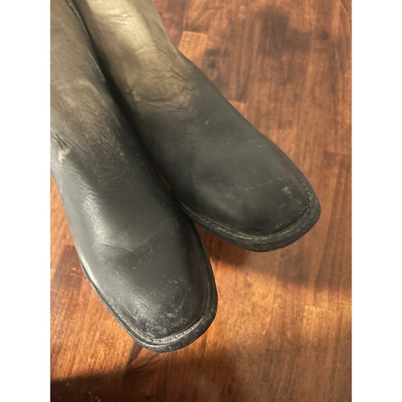 Free People Farylrobin Faryl Robin Ombré Dover Black Leather Boots Boho Festival - Picture 5 of 11